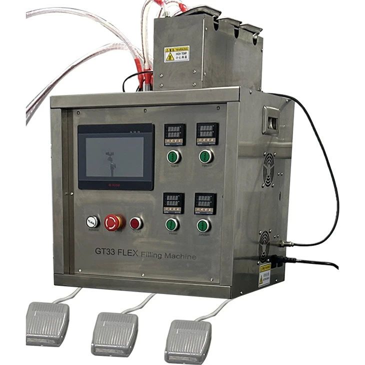 GT33 Automatic Multi-Flavors CBD/THC/HHC Thick Oil Filling Machine With Pre-heating Function
